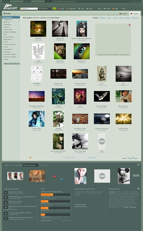 original deviantart website.